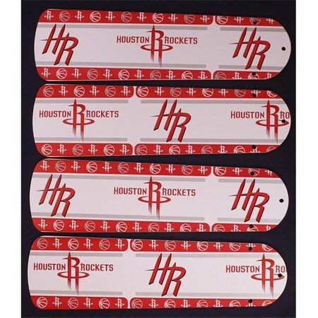Ceiling Fan Designers Ceiling Fan Designers 42SET-NBA-HOU 42 in. NBA Houston Rockets Basketball Ceiling Fan Blades 42SET-NBA-HOU